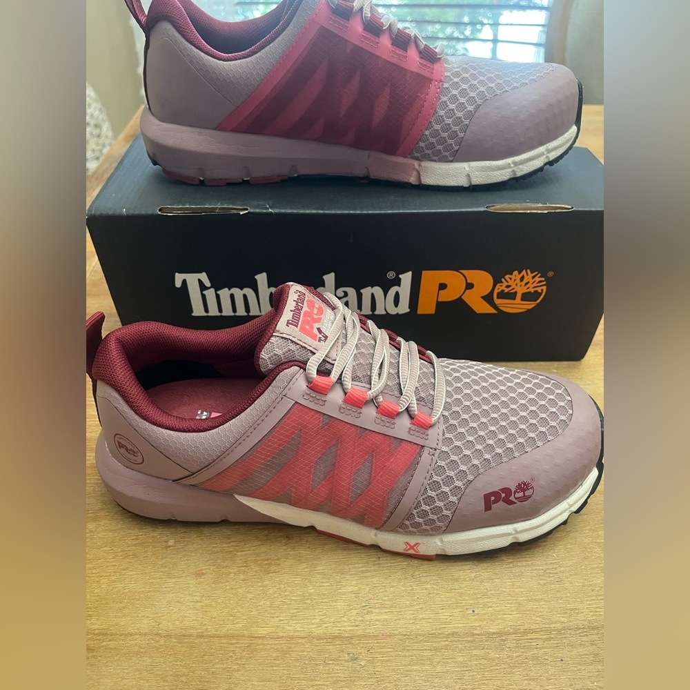 Timberland PRO Women's Pink and Red Sneakers